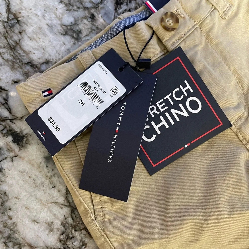 Infant 12 month Khaki Tommy Hilfiger Chinos - Picture 2 of 5